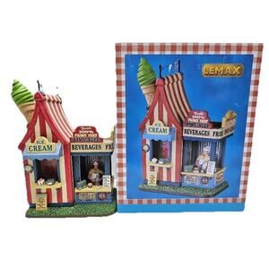 Lemax Summer Carnival Hamburger and Ice Cream Stand Village Accessory Original